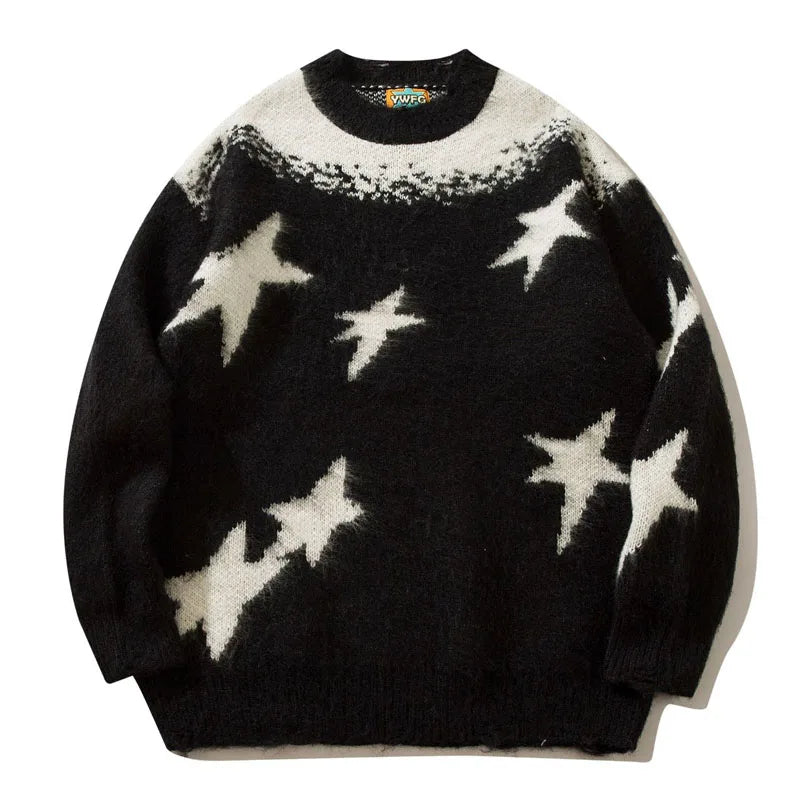 Star Graphic Oversized Sweater